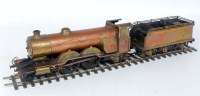 Lot 481 - Kit/scratch built brass 4-4-2 loco with 6...