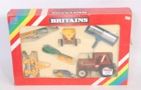 Lot 1292 - A Britains No. 9591 Fiat tractor and implement...