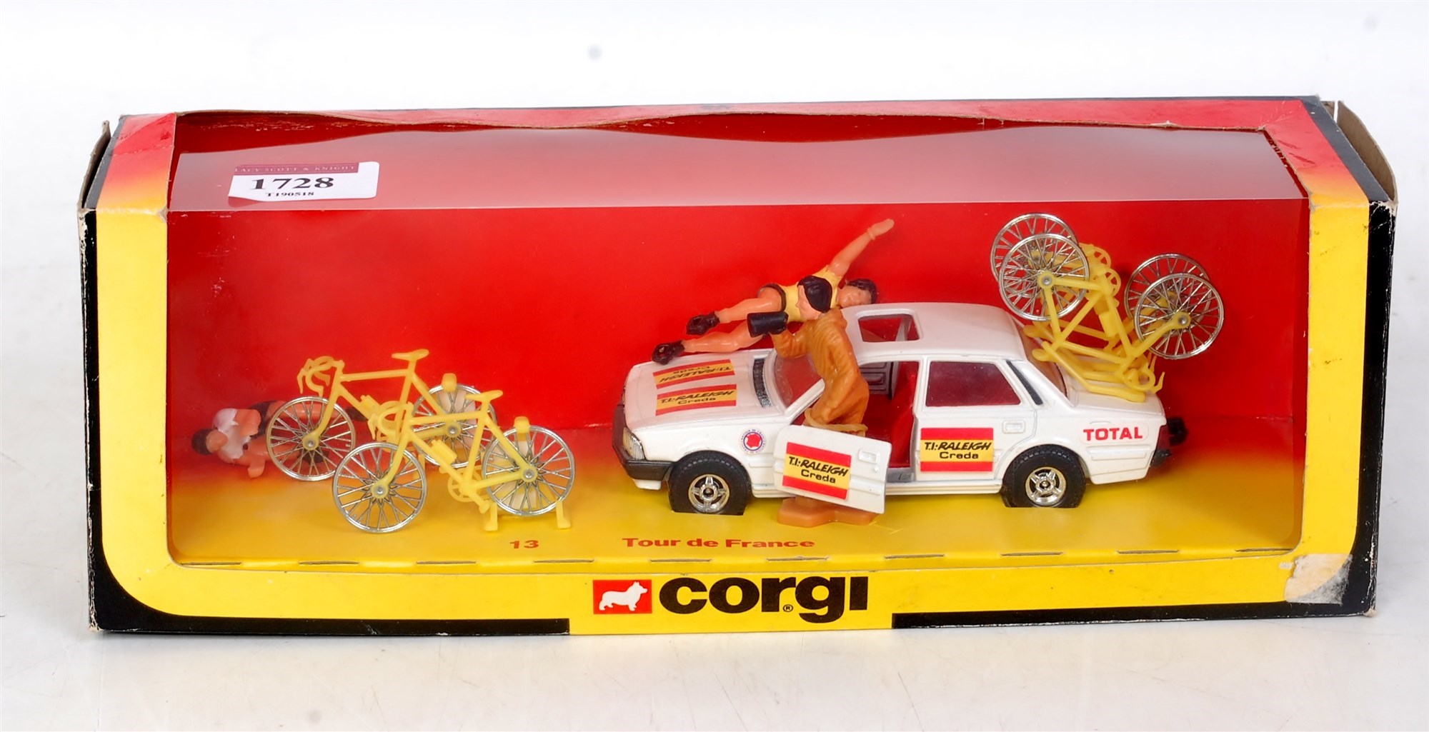 Lot 1728 - A Corgi Toys No. 13 Tour de France set