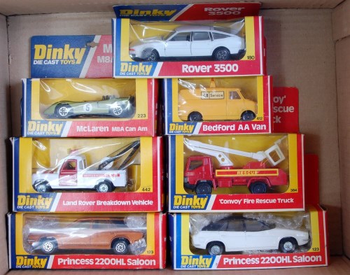 Lot 2079 - Seven various window boxed Dinky Toys diecast...