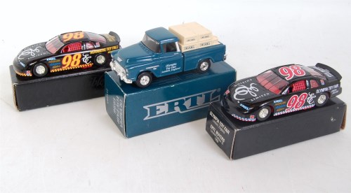 Lot 2524 - ERTL Toy Fair Release Diecast Group, 3 boxed...