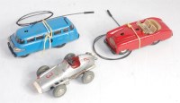 Lot 3242 - A Schuco tinplate and clockwork loose vehicle...