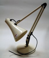 Lot 24 - A cream painted angle poise desk lamp