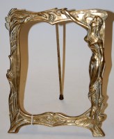 Lot 33 - An Art Nouveau style cast brass easel...