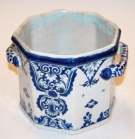 Lot 47 - An 18th century French Rouen pottery twin...