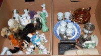 Lot 111 - Two boxes of miscellaneous items to include...