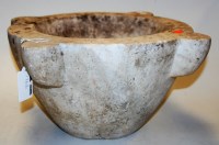 Lot 129 - A large 19th century marble mortar, dia. 33cm