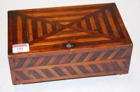 Lot 151 - A 19th century satinwood and rosewood...