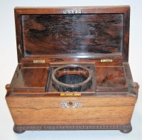 Lot 164 - A Victorian rosewood and mother of pearl...