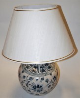 Lot 185 - A large modern table lamp of globular form...