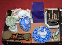 Lot 198 - A box of miscellaneous items to include...