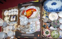 Lot 207 - Three boxes of miscellaneous china to include...