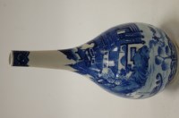Lot 219 - A Chinese porcelain blue & white bottle vase...