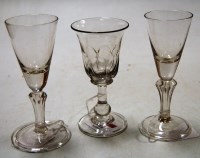 Lot 222 - A pair of 19th century toasting glasses, each...