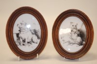 Lot 231 - A pair of Continental porcelain plaques, each...