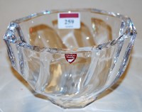 Lot 259 - A contemporary Orrifors of Sweden heavy glass...