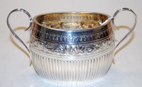 Lot 290 - A late Victorian silver twin handled sugar, of...