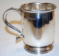 Lot 297 - A Georgian style silver tankard, having S...