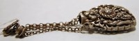 Lot 346 - A Chinese white metal scent bottle and stopper,...