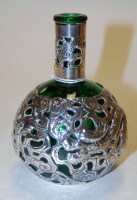 Lot 363 - A Chinese green glass scent bottle, having...