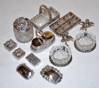 Lot 372 - A small collection of assorted silver and...