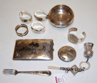 Lot 375 - An early 20th century Continental white metal...