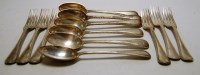 Lot 390 - A set of six early 20th century silver spoons,...