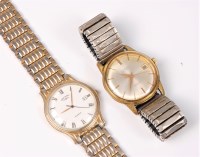 Lot 421 - A gentlemans gilt metal Rotary wristwatch and...