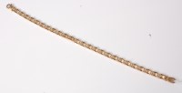 Lot 468 - A 9ct fancy link bracelet, with lobster claw...