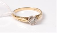 Lot 493 - An 18ct 'Starlight' diamond ring, the illusion...