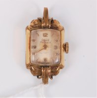 Lot 524 - A lady's Gerard Perregaux tank style...