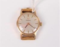 Lot 526 - A lady's Omega wristwatch, the round dial, 2cm...