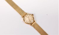 Lot 564 - A lady's Omega wristwatch, the round dial, 2cm...