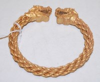 Lot 603 - A modern Chinese gilt metal bangle, each...