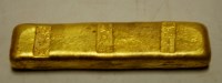 Lot 608 - A reproduction Chinese gilt brass trade token