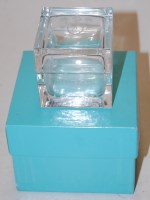 Lot 609 - A Tiffany & Co clear glass jar and cover, of...