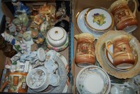 Lot 775 - Two boxes of ceramics, glass ware and...