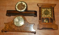 Lot 829 - Three various early 20th century mantel clocks...