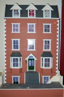 Lot 865 - Very large wooden kit built five storey dolls...