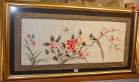 Lot 1005 - A modern Chinese framed silkwork, depicting...