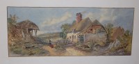 Lot 1038 - H Shipstone - Children playing before a...