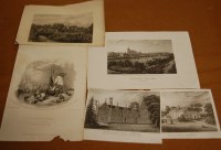 Lot 1041 - A quantity of unframed topographical...