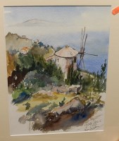 Lot 1048 - Ron Brooker - Hydra/Greece, watercolour; one...