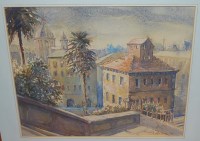 Lot 1091 - Vera Heasman - Spanish steps, Rome,...