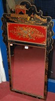 Lot 1133 - A Georgian style chinoiserie decorated fret...