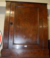 Lot 1143 - A Victorian figured walnut single door side...