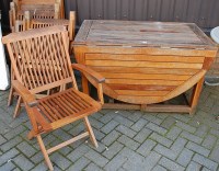 Lot 1167 - A contemporary stained and slatted garden...