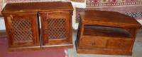 Lot 1195 - A pair of contemporary Eastern hardwood single...