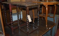 Lot 1225 - Occasional furniture to include; two similar...