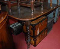 Lot 1226 - An early 20th century round cornered oak...